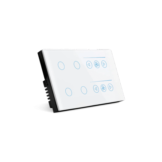 4 Gang 2 Fan Smart Touch Switch Panel 
