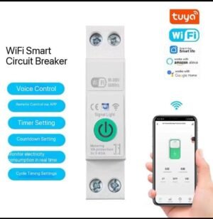 WiFi Smart Circuit Breaker 63A Tuya Smart Life | Digital Breaker Pakistan