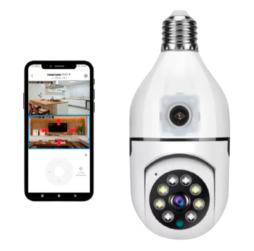 E27 2-Lens WiFi Smart Bulb CCTV Camera 1080P 360°