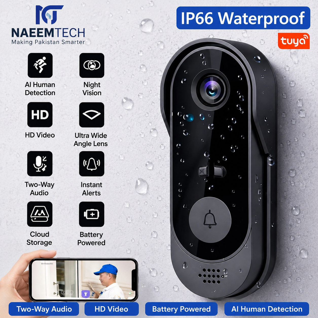 Smart WiFi Video Door bell - Image 2