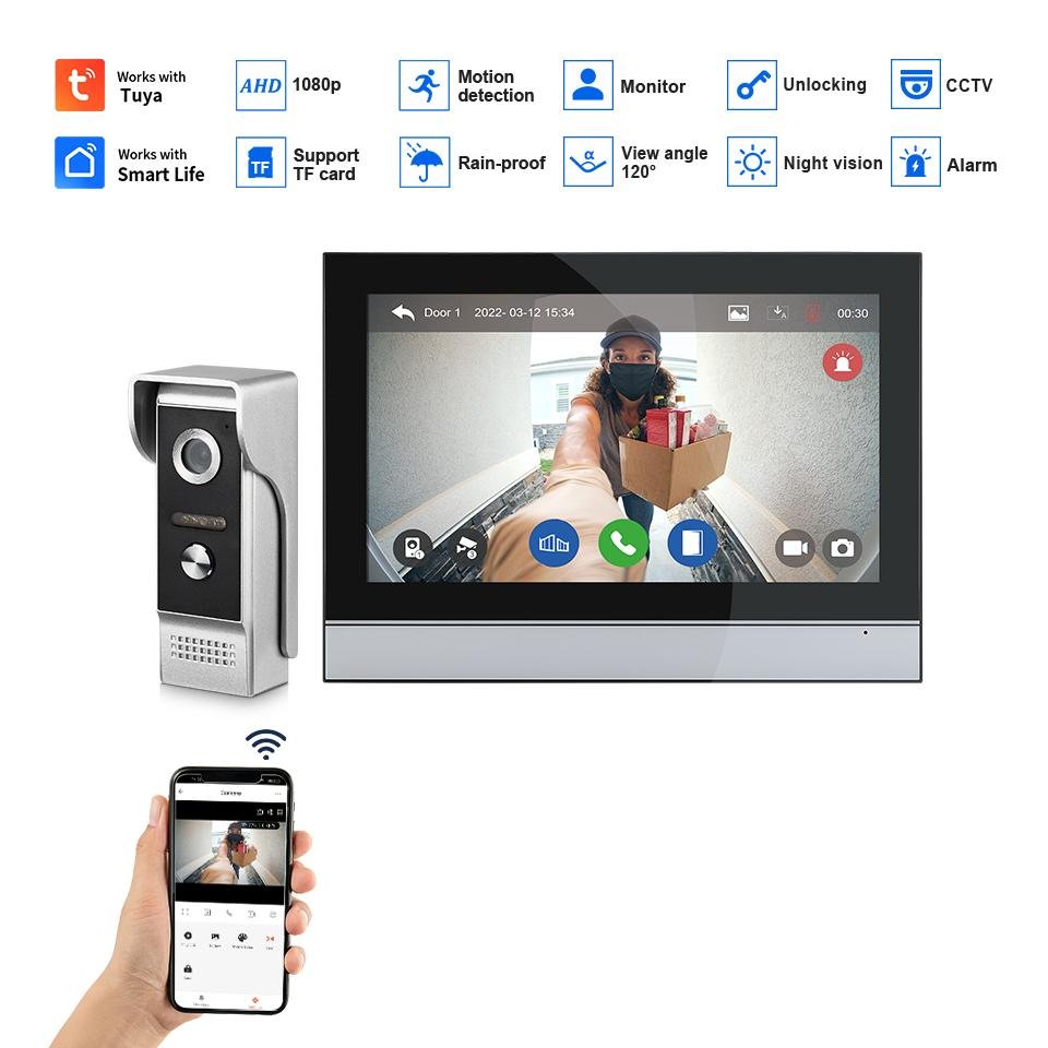 Smart WiFi Video Door Phone System – 1080P HD, - Image 2